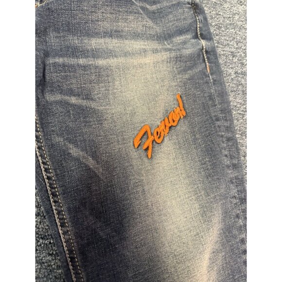 evisu jeans women’s patchwork embroidered skinny stretch sz 27 - Picture 3 of 16